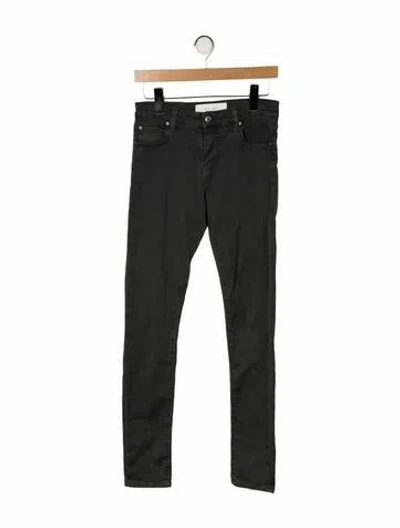 Pre-owned Iro Mid-rise Skinny Leg Jeans In Black