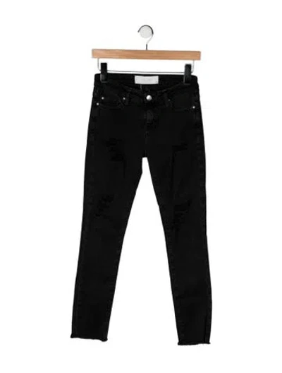 Pre-owned Iro Mid-rise Skinny Leg Jeans In Black