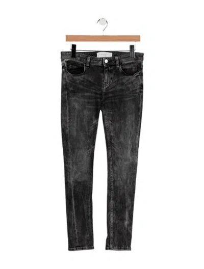 Pre-owned Iro Mid-rise Skinny Leg Jeans In Black