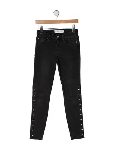 Pre-owned Iro Mid-rise Skinny Leg Jeans In Black