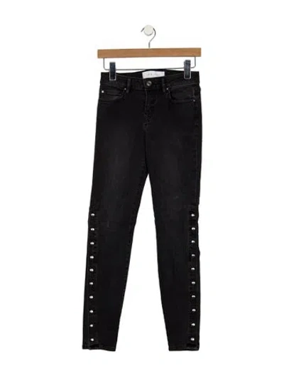 Pre-owned Iro Mid-rise Skinny Leg Jeans In Black