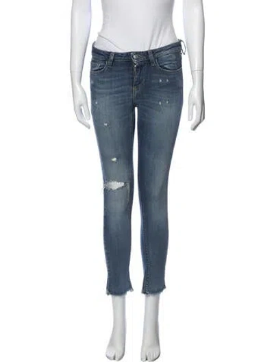 Pre-owned Iro Mid-rise Skinny Leg Jeans In Blue