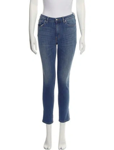 Pre-owned Iro Mid-rise Skinny Leg Jeans In Blue