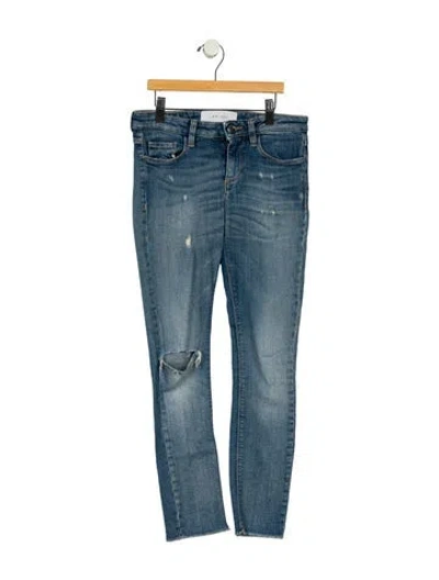 Pre-owned Iro Mid-rise Skinny Leg Jeans In Blue