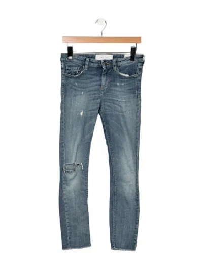 Pre-owned Iro Mid-rise Skinny Leg Jeans In Blue