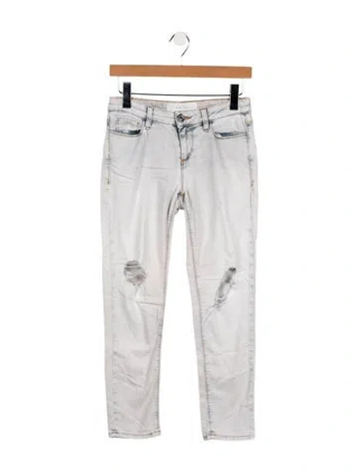 Pre-owned Iro Mid-rise Skinny Leg Jeans In Gray