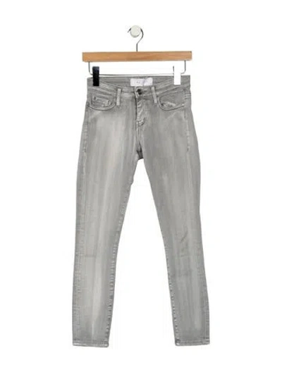 Pre-owned Iro Mid-rise Skinny Leg Jeans In Gray