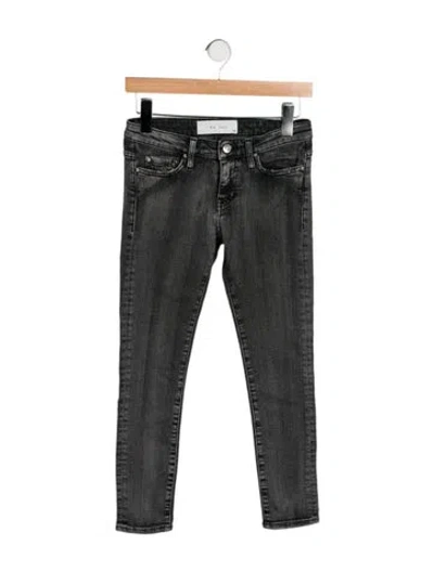 Pre-owned Iro Mid-rise Skinny Leg Jeans In Gray