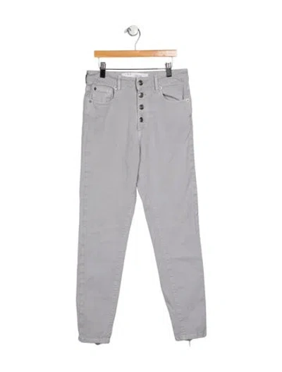 Pre-owned Iro Mid-rise Skinny Leg Jeans In Gray