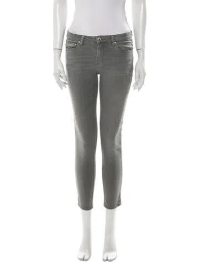 Pre-owned Iro Mid-rise Skinny Leg Jeans In Gray