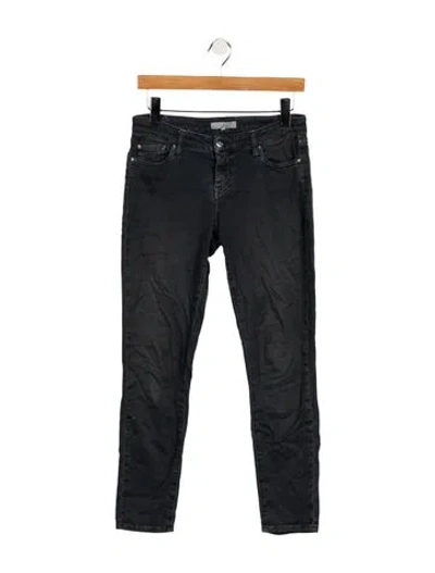 Pre-owned Iro Mid-rise Skinny Leg Jeans In Gray