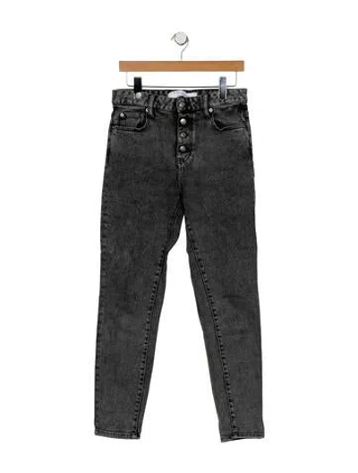 Pre-owned Iro Mid-rise Skinny Leg Jeans In Gray