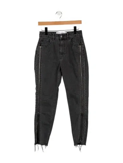 Pre-owned Iro Mid-rise Skinny Leg Jeans In Gray