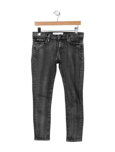 Pre-owned Iro Mid-rise Skinny Leg Jeans In Gray