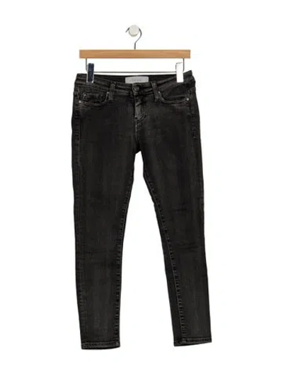 Pre-owned Iro Mid-rise Skinny Leg Jeans In Grey