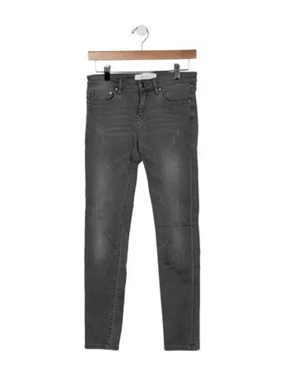 Pre-owned Iro Mid-rise Skinny Leg Jeans In Grey