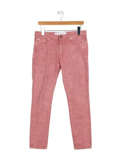 Pre-owned Iro Mid-rise Skinny Leg Jeans In Pink