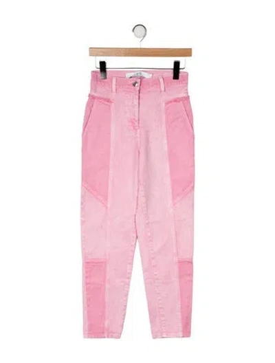 Pre-owned Iro Mid-rise Skinny Leg Jeans In Pink