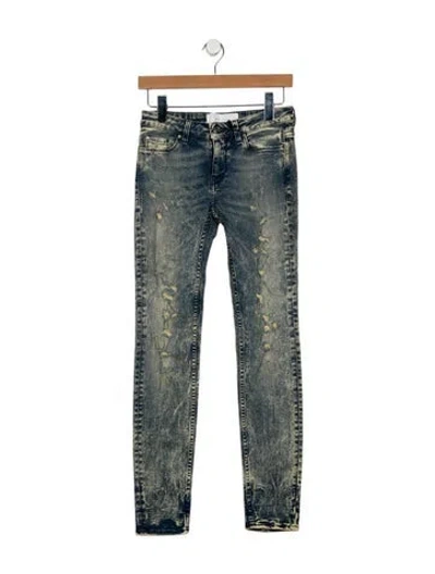 Pre-owned Iro Mid-rise Skinny Leg Jeans W/ Tags In Blue