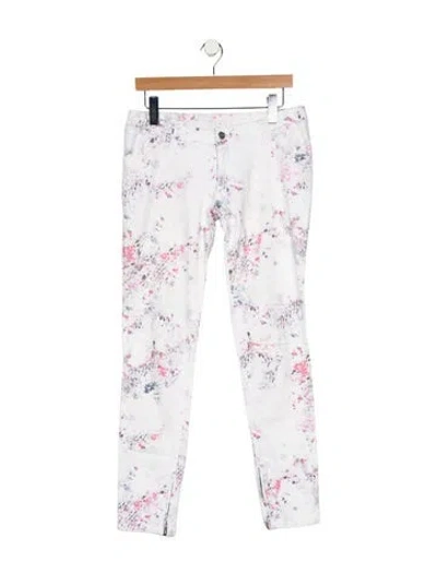 Pre-owned Iro Mid-rise Skinny Leg Jeans In White