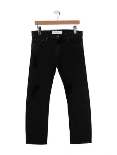 Pre-owned Iro Mid-rise Straight Leg Jeans In Black