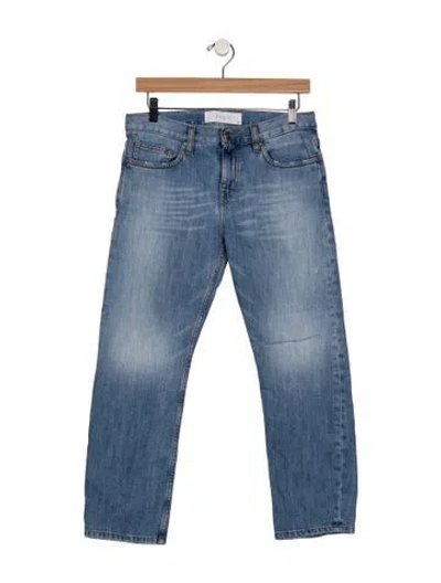 Pre-owned Iro Mid-rise Straight Leg Jeans In Blue