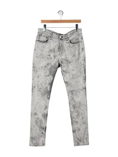 Pre-owned Iro Mid-rise Straight Leg Jeans In Gray