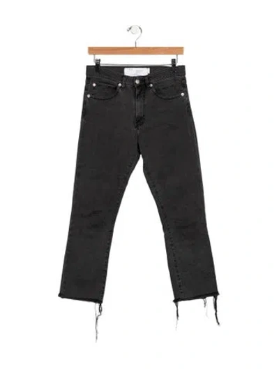 Pre-owned Iro Mid-rise Straight Leg Jeans In Gray