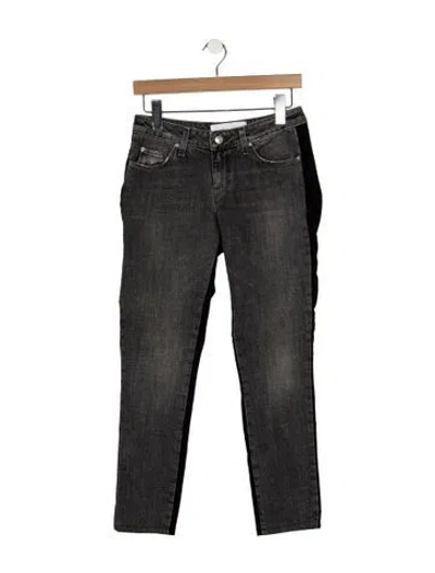 Pre-owned Iro Mid-rise Straight Leg Jeans In Gray