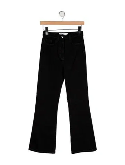 Pre-owned Iro Mid-rise Wide Leg Jeans In Black