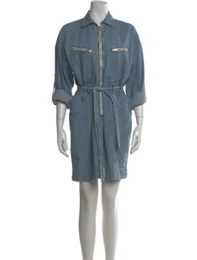 Pre-owned Iro Mini Dress In Blue