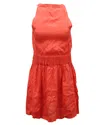 Iro Mini Dress In Coral Viscose In Orange