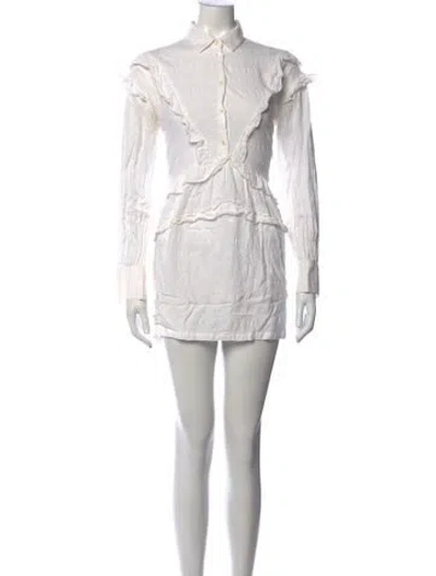 Pre-owned Iro Mini Dress In Neutrals