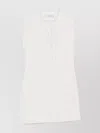 Iro Mini Dress With Round Neck And Frayed Edges