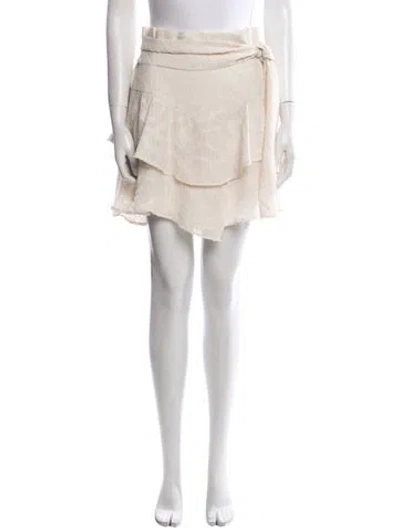 Pre-owned Iro Mini Skirt In Neutral