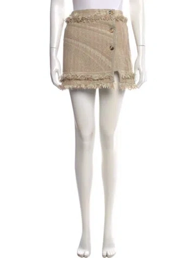 Pre-owned Iro Mini Skirt In Neutral