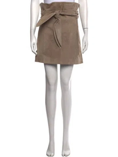 Pre-owned Iro Mini Skirt In Neutrals