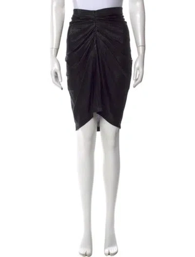 Pre-owned Iro Mini Skirt W/ Tags In Black/metallic