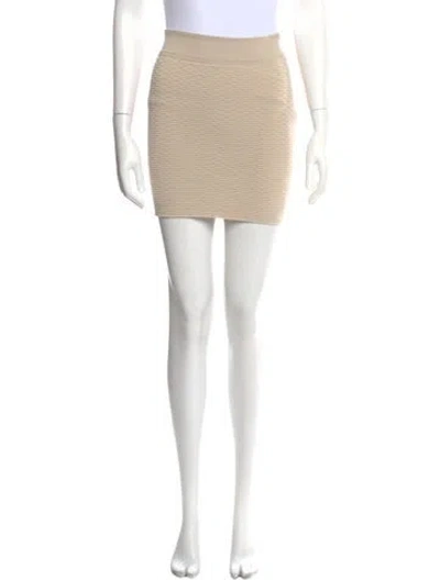 Pre-owned Iro Mini Skirt W/ Tags In Neutral