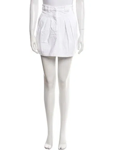 Pre-owned Iro Mini Skirt In White