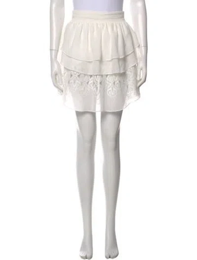 Pre-owned Iro Mini Skirt In White