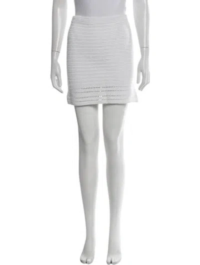 Pre-owned Iro Mini Skirt In White