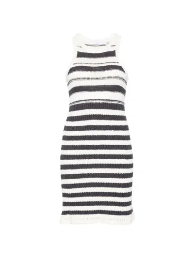 Iro Miyana Striped Racerback Mini Dress In White