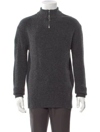 Pre-owned Iro Mock Neck Long Sleeve Polo Sweater W/ Tags In Gray