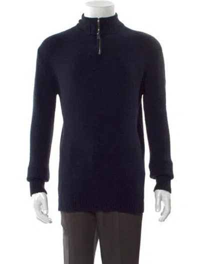 Pre-owned Iro Mock Neck Long Sleeve Pullover W/ Tags In Blue