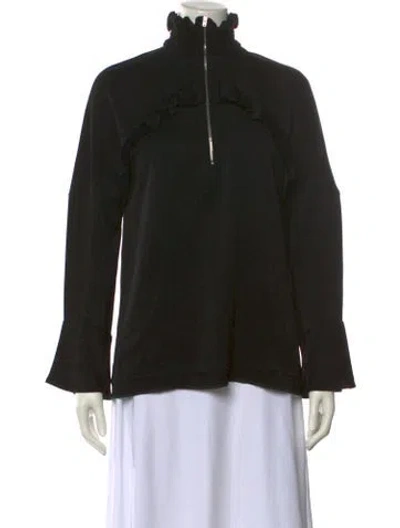 Pre-owned Iro Mock Neck Long Sleeve Sweatshirt In Black