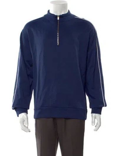 Pre-owned Iro Mock Neck Long Sleeve Sweatshirt W/ Tags In Blue
