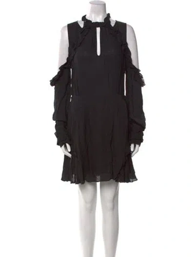 Pre-owned Iro Mock Neck Mini Dress W/ Tags In Black