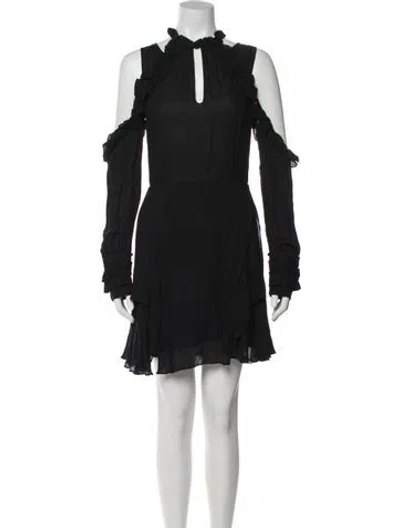 Pre-owned Iro Mock Neck Mini Dress W/ Tags In Black