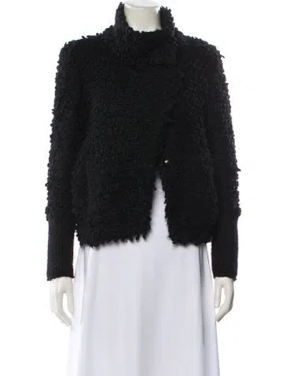 Pre-owned Iro Mock Neck Sweater In Black